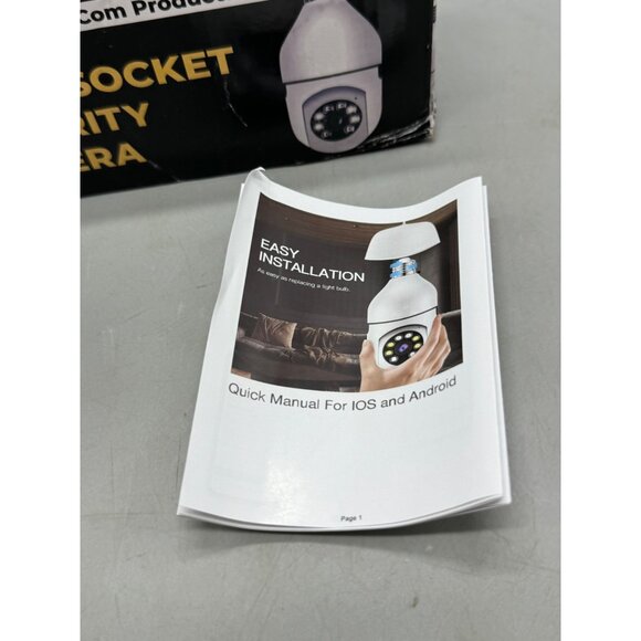 Dot Com Products Light Socket Security Camera SG Easy Installation & Manual READ - Picture 4 of 5